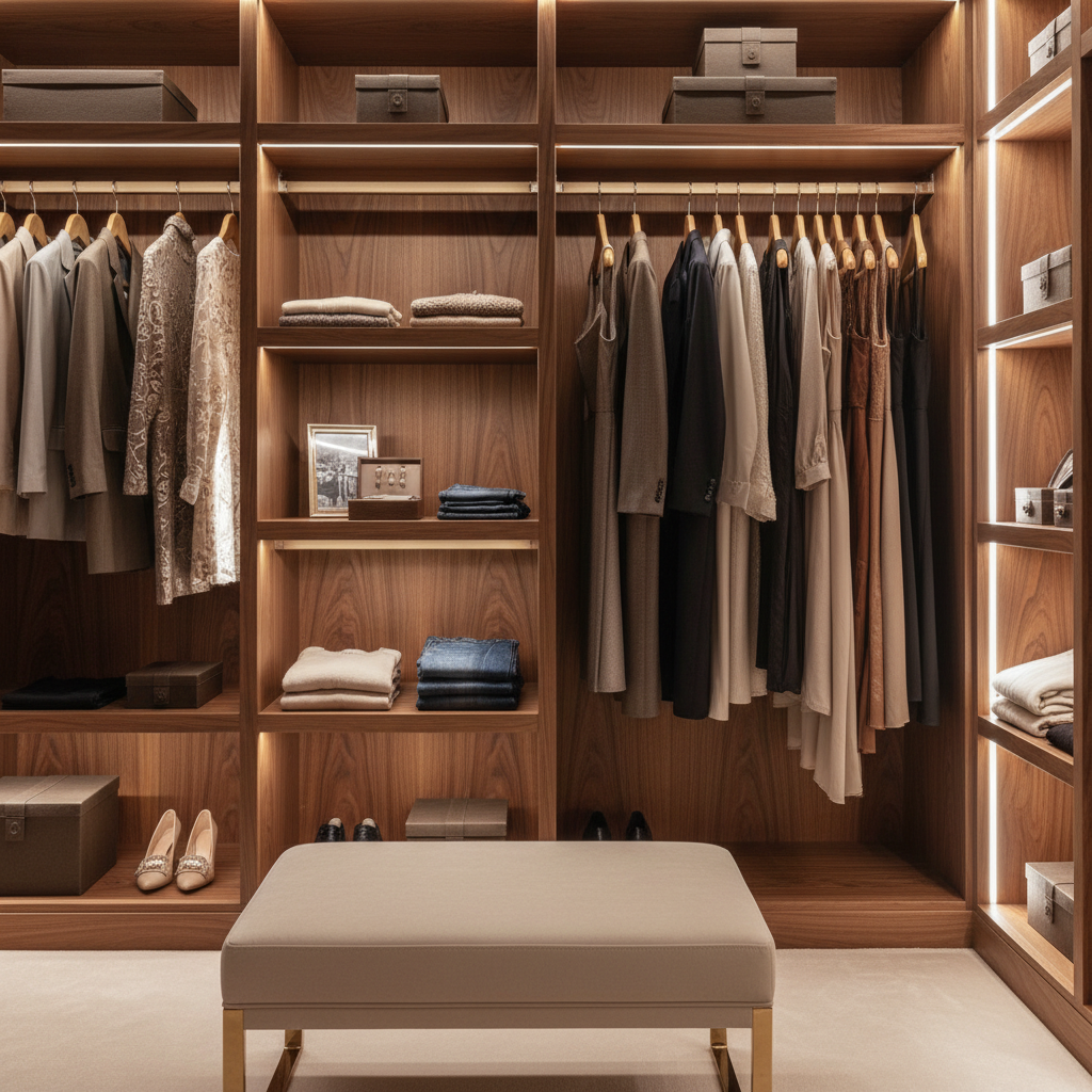 Sliding Mirror Wardrobe – 71" | Premium Bedroom Storage