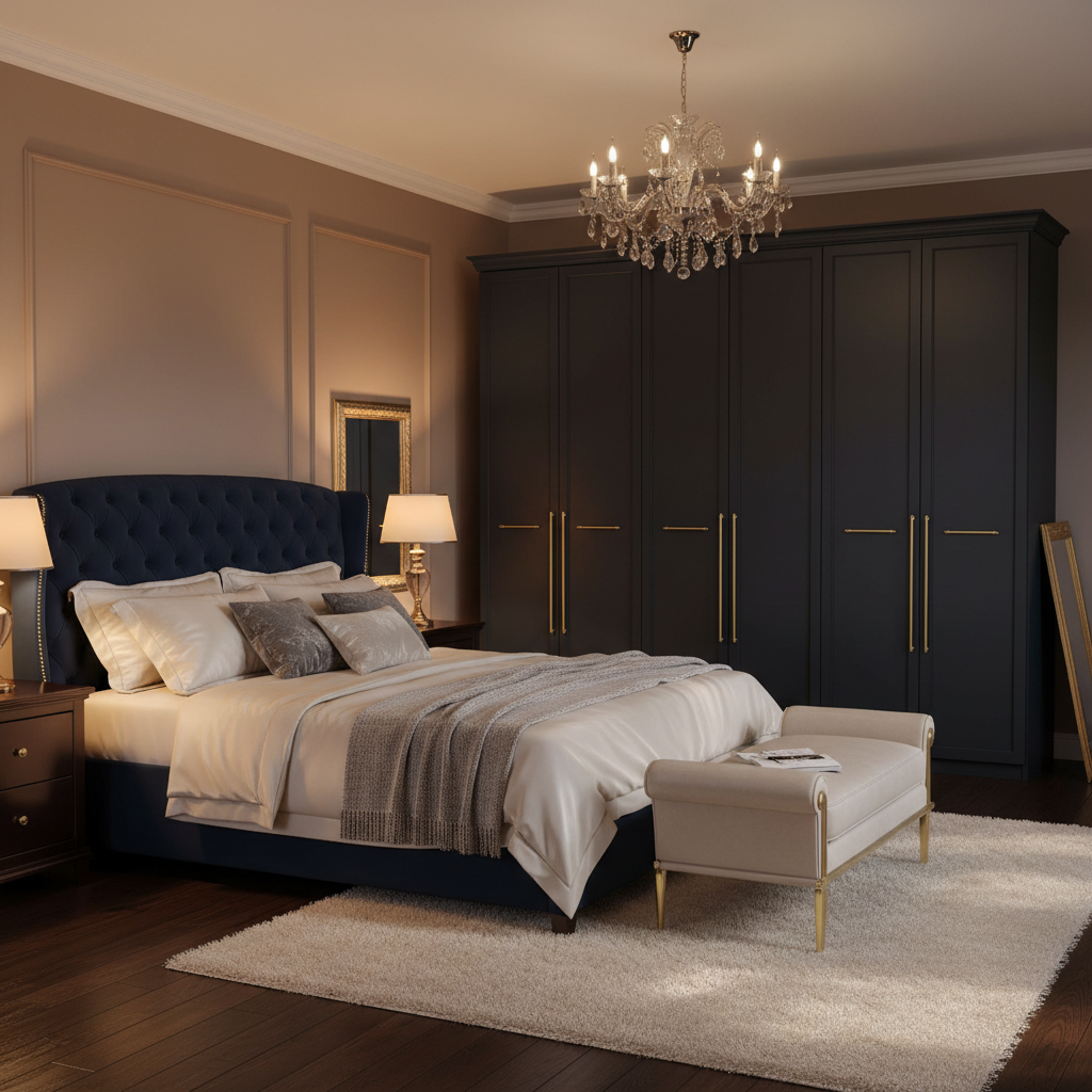 Sliding Mirror Wardrobe – 71" | Premium Bedroom Storage
